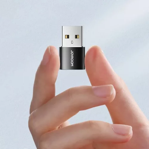 Joyroom S-H152 USB-A-USB-C adapter fekete (2db)