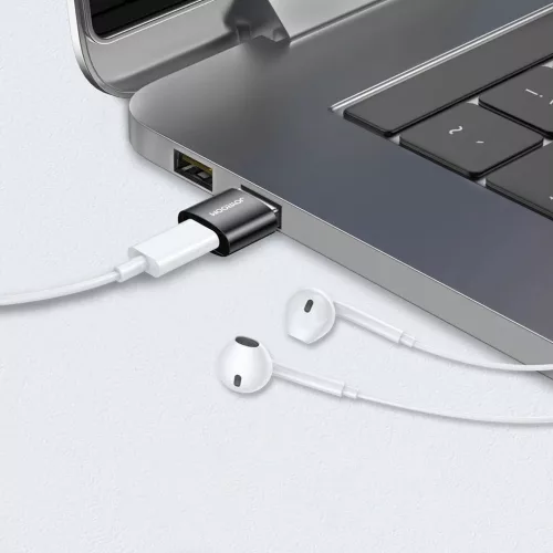 Joyroom S-H152 USB-A-USB-C adapter fekete (2db)