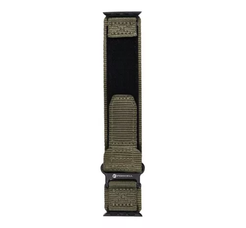 Forcell F-Design FA05 Apple Watch 42/44/45/49mm nylon szíj, zöld