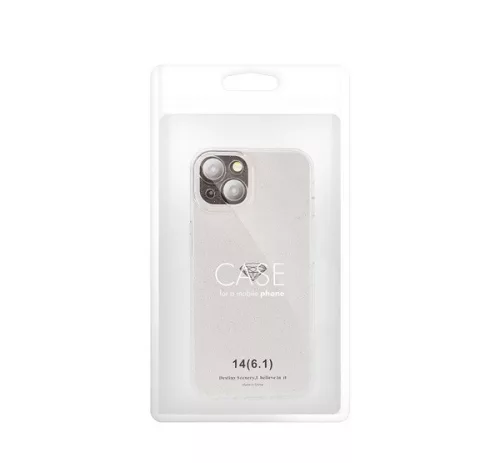 Clear 2mm iPhone 16 Pro Max csillámos szilikon tok, átlátszó