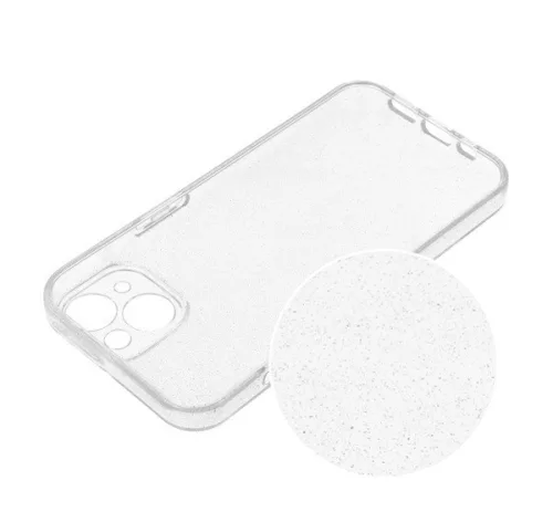 Clear 2mm iPhone 16 Pro Max csillámos szilikon tok, átlátszó