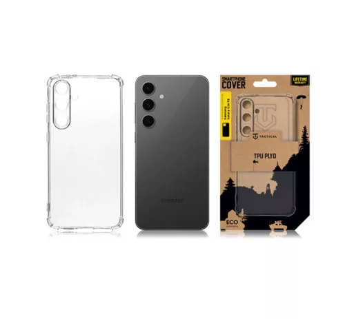 Tactical TPU Plyo Samsung Galaxy S24 FE hátlap tok, átlátszó