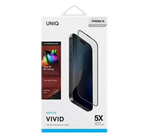 Uniq Optix Vivid iPhone 16 / 15 / 14 Pro tempered glass kijelzővédő fólia