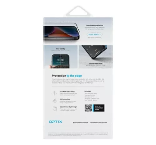 Uniq Optix Vivid iPhone 16 / 15 / 14 Pro tempered glass kijelzővédő fólia