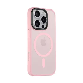  Tactical MagForce Hyperstealth iPhone 15 Pro hátlap tok, áttetsző/rózsaszín