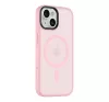Tactical MagForce Hyperstealth iPhone 15 hátlap tok, áttetsző/rózsaszín