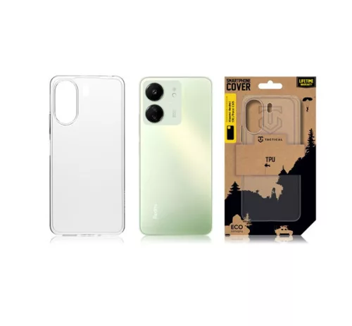 Tactical TPU Xiaomi Redmi 13C 4G/Poco C65 hátlap tok, átlátszó