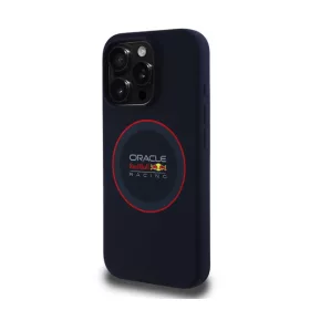   Red Bull Red Ring iPhone 15 Pro szilikon MagSafe tok, tengerészkék