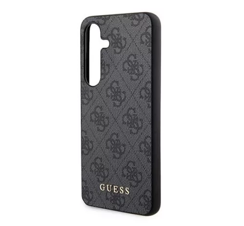 Guess 4G Metal Gold Logo Samsung Galaxy S24 hátlap tok, fekete GUHCS24SG4GFGR
