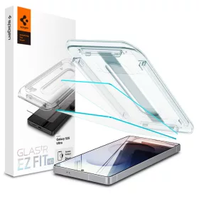   Spigen Glas.tR EZ Fit HD Samsung Galaxy S25 Ultra tempered kijelzővédő fólia felhelyező kerettel (2db)