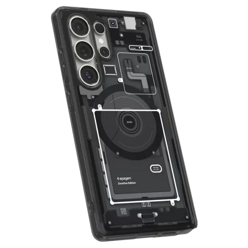 Spigen Ultra Hybrid MagFit Samsung Galaxy S25 Ultra tok, Zero One, fekete