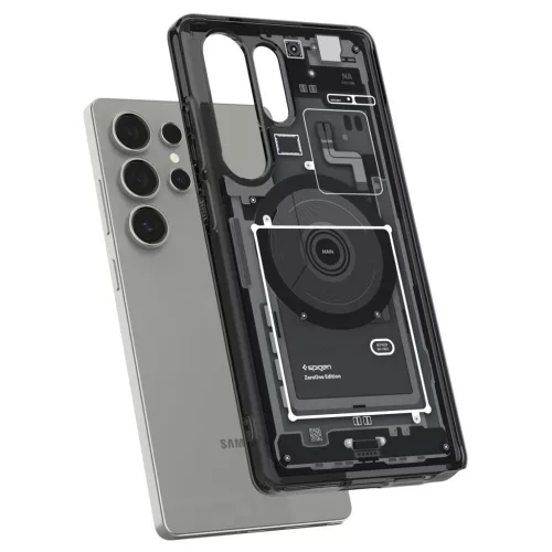 Spigen Ultra Hybrid MagFit Samsung Galaxy S25 Ultra tok, Zero One, fekete