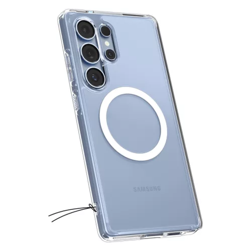 Spigen Ultra Hybrid MagFit Samsung Galaxy S25 Ultra tok, átlátszó-fehér