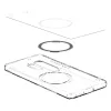 Spigen Ultra Hybrid MagFit Samsung Galaxy S25 Ultra tok, átlátszó-fehér