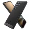Spigen Rugged Armor MagFit Samsung Galaxy S25 Ultra tok, Matte Black, fekete