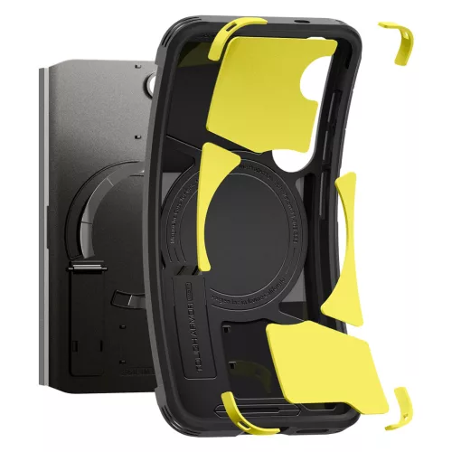 Spigen Tough Armor MagFit Samsung Galaxy S25 tok, Black, fekete