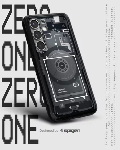 Spigen Ultra Hybrid MagFit Samsung Galaxy S25 tok, Zero One, fekete