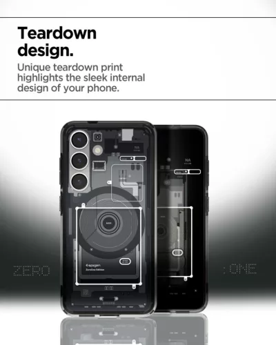 Spigen Ultra Hybrid MagFit Samsung Galaxy S25 tok, Zero One, fekete