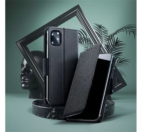 Fancy Samsung Galaxy S25 Plus flip tok, fekete