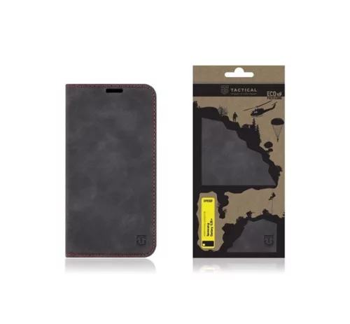 Tactical Xproof Samsung Galaxy S25+ flip/oldalra nyíló tok, fekete