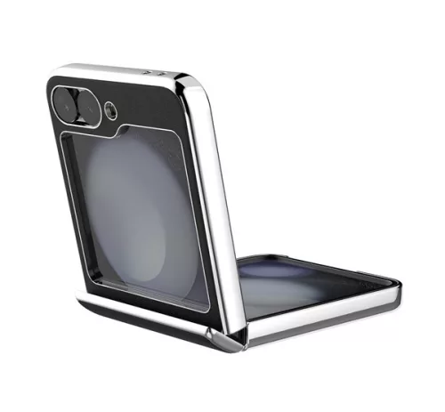 Nillkin CamShield Flip Samsung Galaxy Z Flip 6 / Flip 7 FE vegán bőr tok, fekete