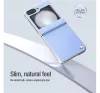 Nillkin CamShield Flip Samsung Galaxy Z Flip 6 / Flip 7 FE vegán bőr tok, fekete
