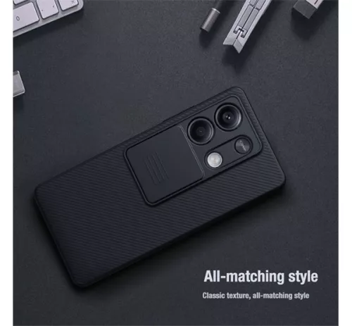 Nillkin CamShield Xiaomi Redmi Note 13 5G kemény hátlap tok, fekete