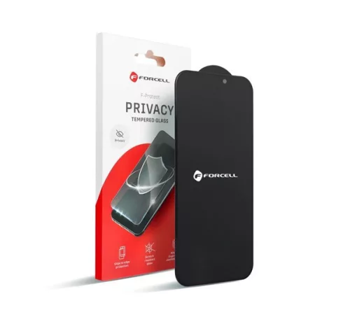 Forcell Privacy Iphone 7/8/SE 2020/SE 2022 betekintésgátló kijelzővédő üvegfólia, fekete