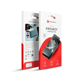   Forcell Privacy Iphone 12 Pro Max betekintésgátló kijelzővédő üvegfólia, fekete