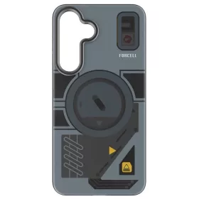   Forcell F-Protect Levels Samsung Galaxy S25 ütésálló MagSafe tok, Cyber, kék-szürke