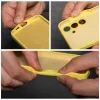 2mm Samsung Galaxy S25+ szilikon tok, világos sárga