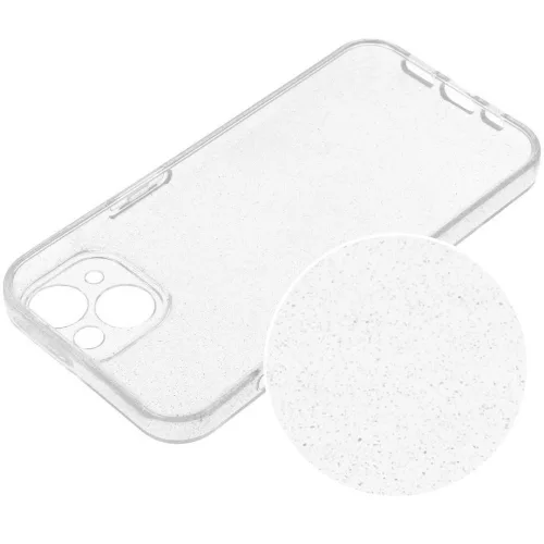 Clear 2mm Samsung Galaxy S25 Ultra csillámos szilikon tok, átlátszó