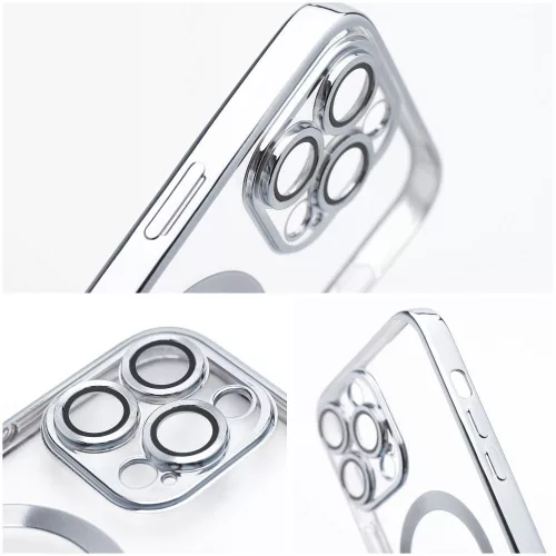 Electro Mag Samsung Galaxy S25 MagSafe kompatibilis hátlap tok, ezüst