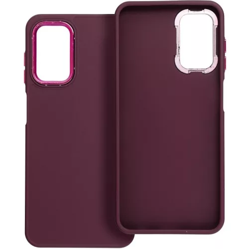 Frame Samsung Galaxy S25 Ultra közepesen ütésálló tok kameravédő kerettel, lila