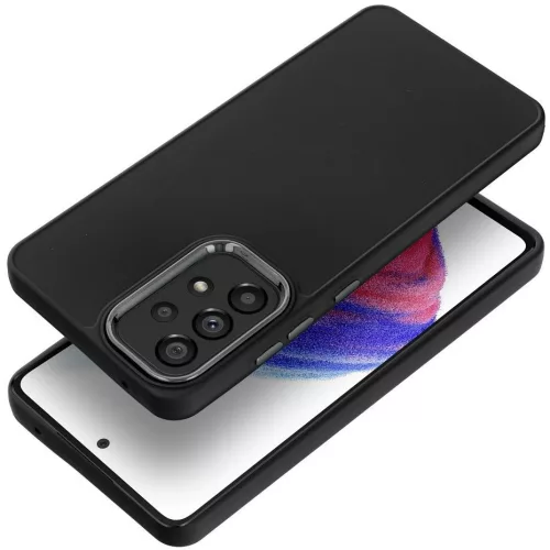 Frame Samsung Galaxy S25 Ultra közepesen ütésálló tok kameravédő kerettel, fekete