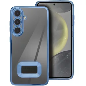   Glam Samsung Galaxy S25 szilikon tok kameravédő-lencsével, kék