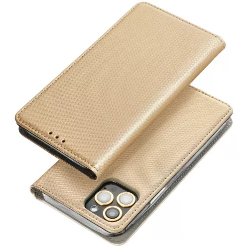 Magnet Samsung Galaxy S25+ mágneses flip tok, arany