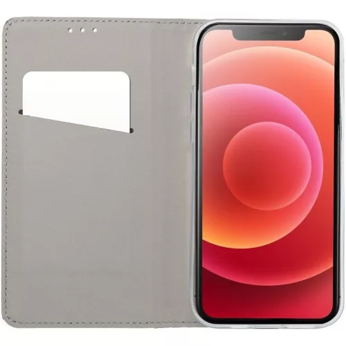 Magnet Samsung Galaxy S25 Ultra mágneses flip tok, piros