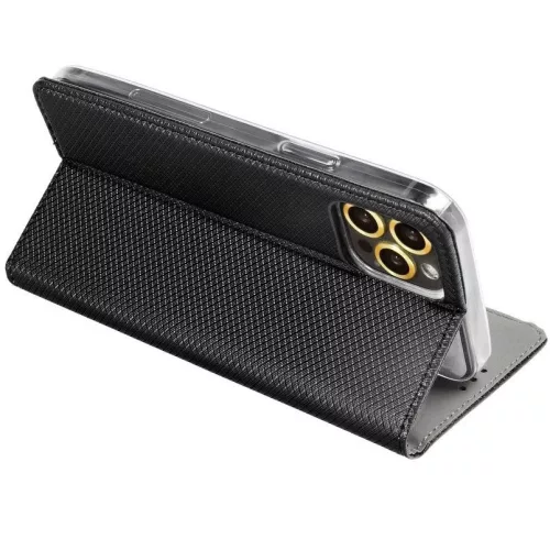 Magnet Samsung Galaxy S25 Ultra mágneses flip tok, fekete