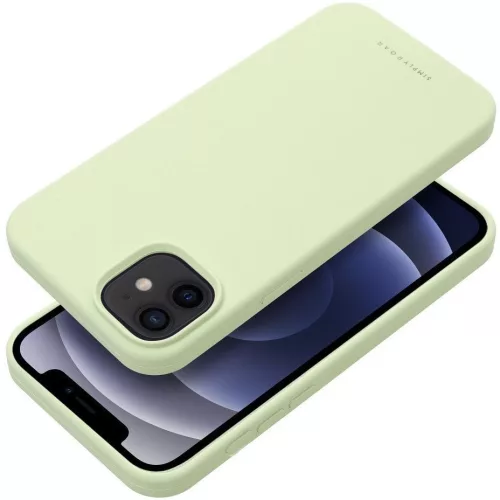 Roar Samsung Galaxy S25+ prémium szilikon tok velúr béléssel, világoszöld