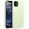Roar Samsung Galaxy S25+ prémium szilikon tok velúr béléssel, világoszöld