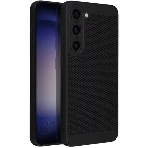Breezy Samsung Galaxy S25 Ultra, műanyag tok, fekete