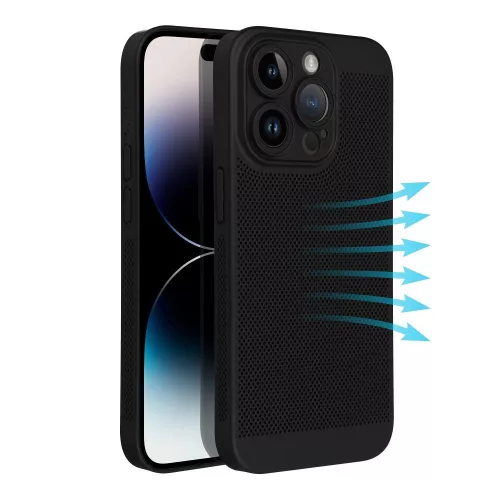 Breezy Samsung Galaxy S25 Ultra, műanyag tok, fekete
