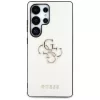 Guess Grained Big 4G Logo Small Classic Logo Samsung Galaxy S25 Ultra  kemény hátlap tok, bézs