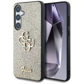  Guess Fixed Glitter Big 4G Metal Logo Samsung Galaxy S25+ kemény hátlap tok, arany