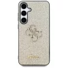 Guess Fixed Glitter Big 4G Metal Logo Samsung Galaxy S25+ kemény hátlap tok, arany