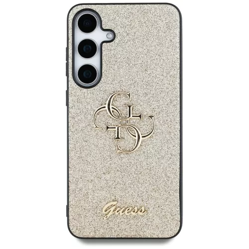 Guess Fixed Glitter Big 4G Metal Logo Samsung Galaxy S25+ kemény hátlap tok, arany