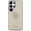 Guess Fixed Glitter Big 4G Metal Logo Samsung Galaxy S25 Ultra kemény hátlap tok, arany