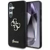 Guess Fixed Glitter Big 4G Metal Logo Samsung Galaxy S25 kemény hátlap tok, fekete