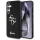 Guess Fixed Glitter Big 4G Metal Logo Samsung Galaxy S25 kemény hátlap tok, fekete